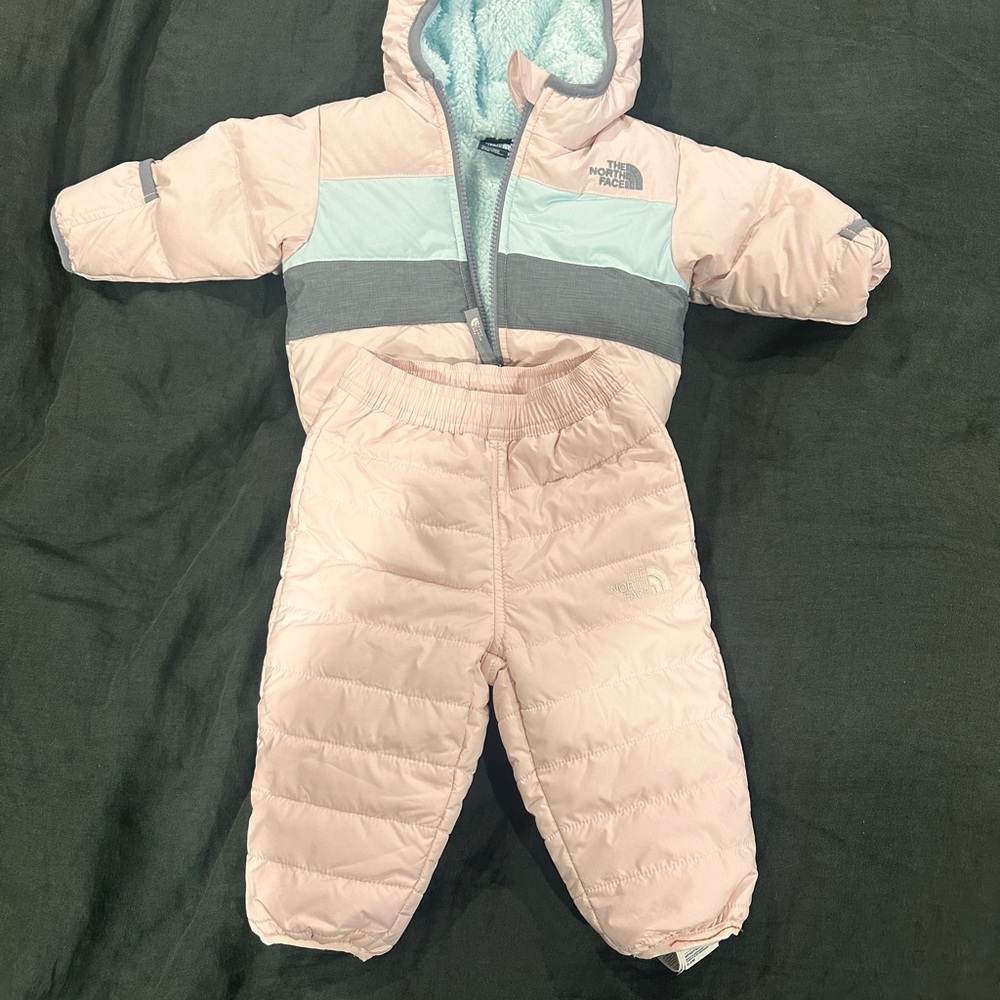 The North Face Light Pink Snowsuit